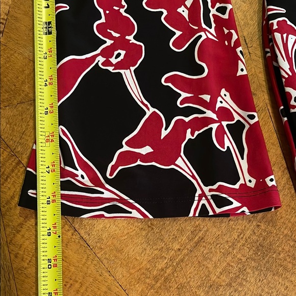 Lauren Ralph Lauren Black and Red Sheath Dress Crew Neck - Picture 12 of 15